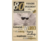 80th Birthday Card, Wine glasses, 13x20,5 cm